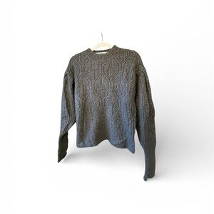 Astr Charcoal Textured Women's Sweater